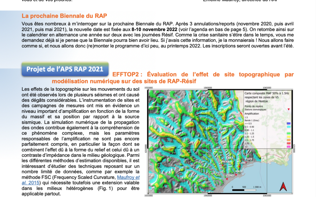 The RAP Newsletter n°33 is online
